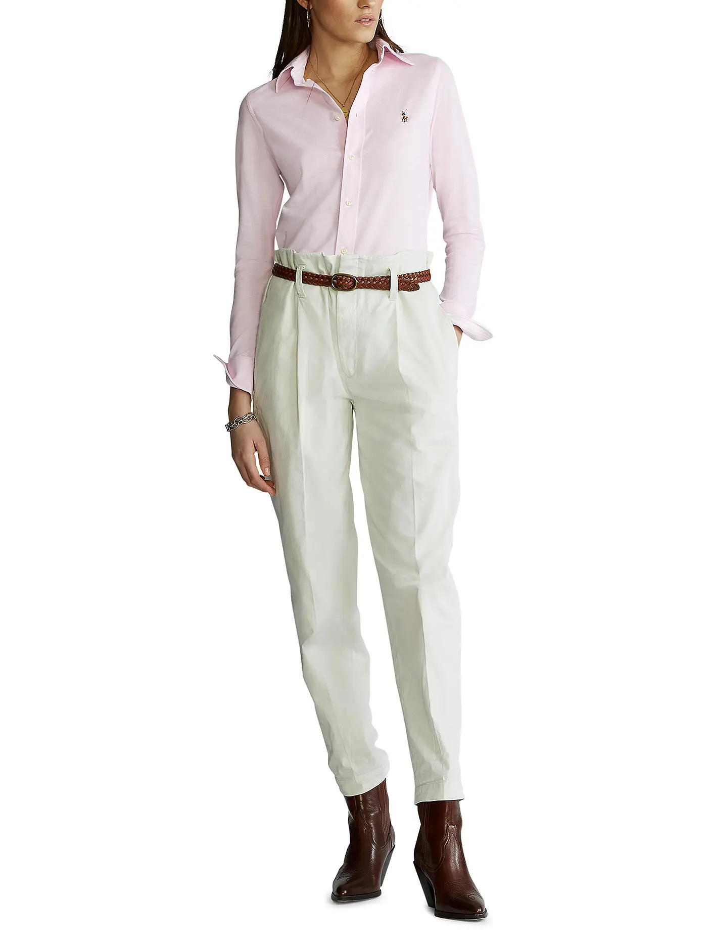 POLO RALPH LAUREN | Bluse Skinny Fit HEIDI | rosa